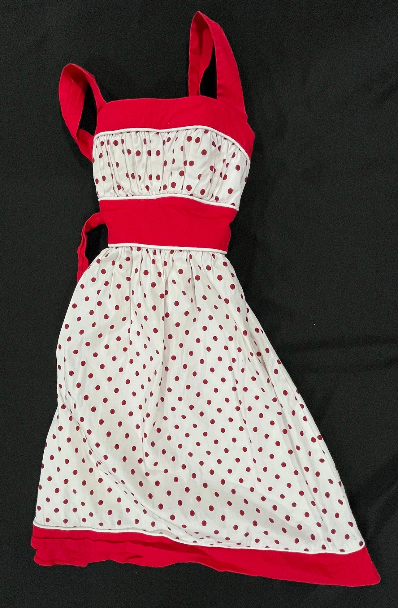 Red & White Polka Dot Dress image 0