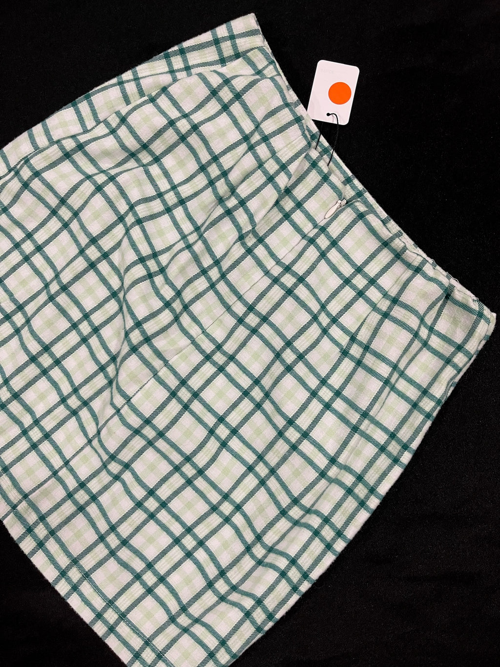 Women’s Green Checkered Skirt image 2