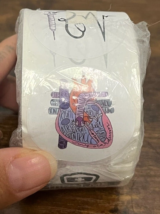 New 500 Piece Vinyl Nurse Stickers