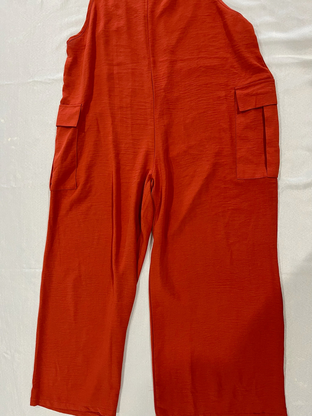 Womens Peach Orange Overalls image 1