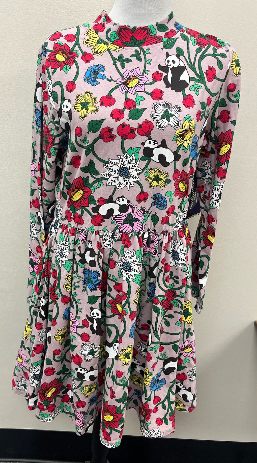 New Women’s Panda Floral Dress