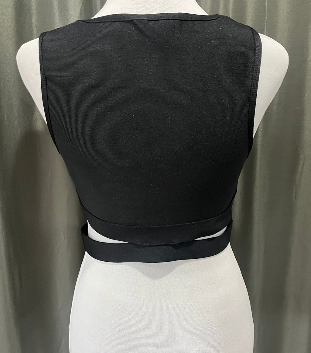 Women’s Black Crop Top image 2