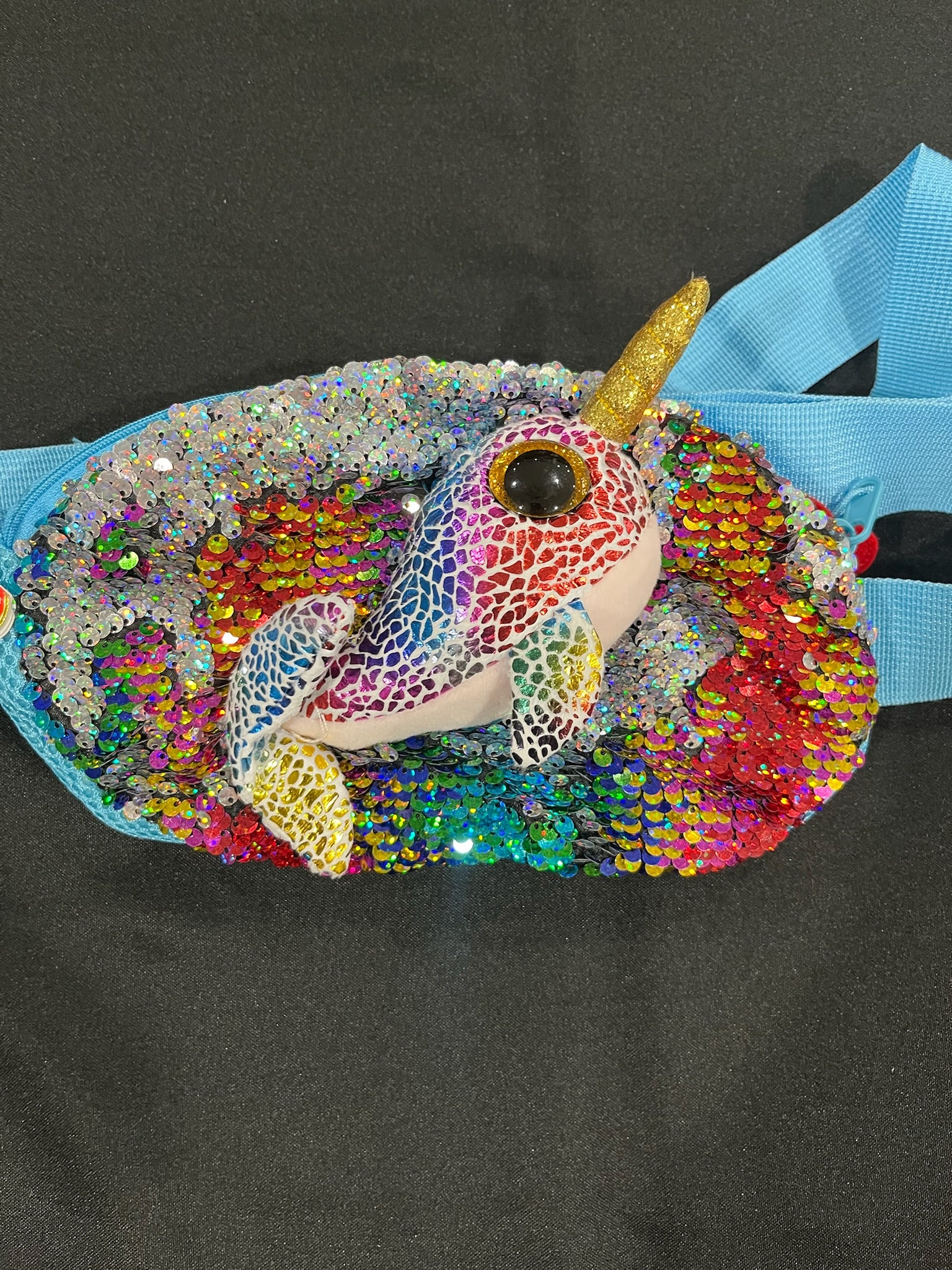 TY Calypso The Narval Sequin Fanny Pack image 1