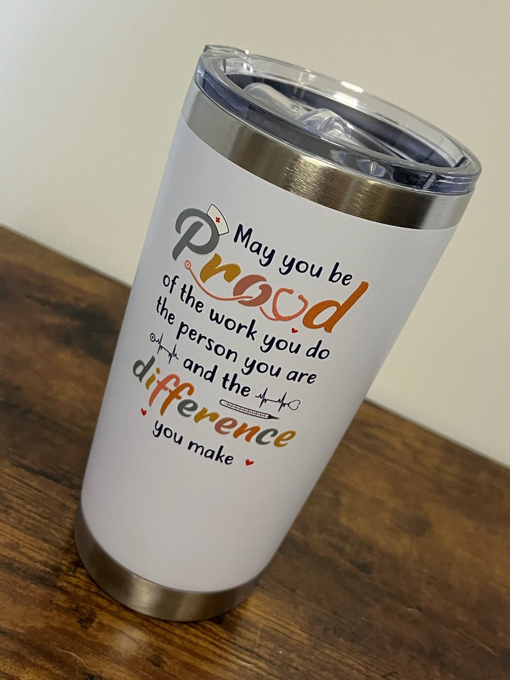 New Nurse Tumbler With Lid