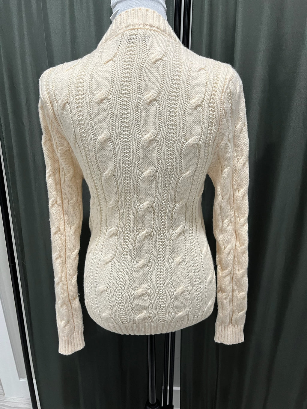 Cream Knitted Long Sleeve Shirt image 2