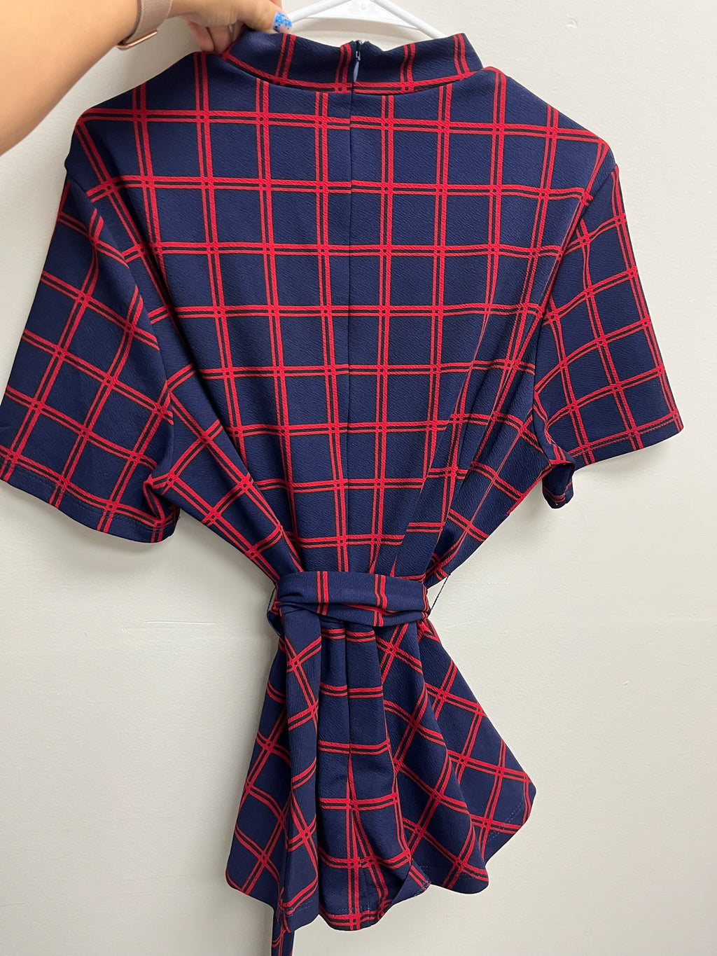Used Women’s Two Piece Checkered Set