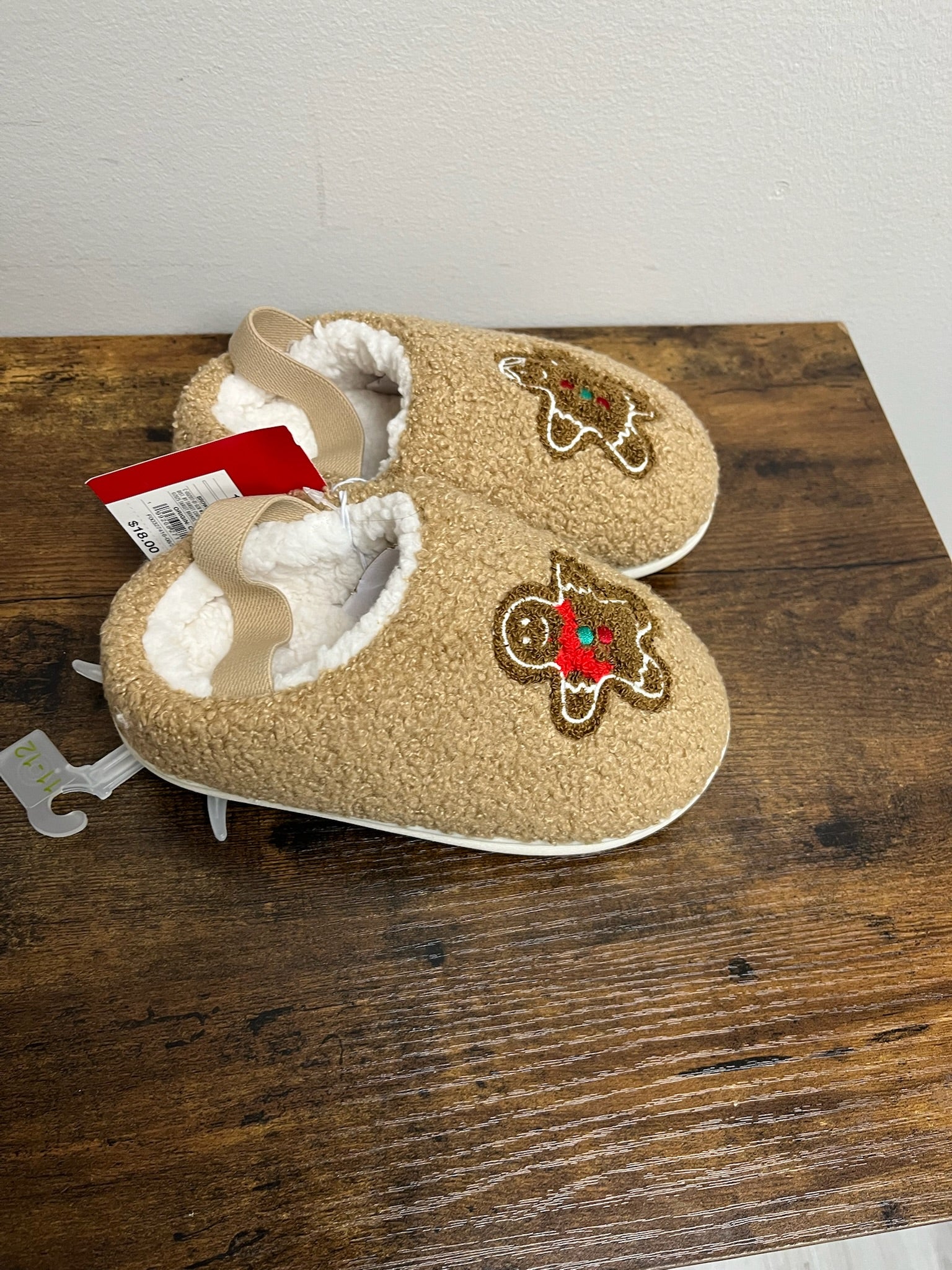 New Childrens Gingerbread Slippers