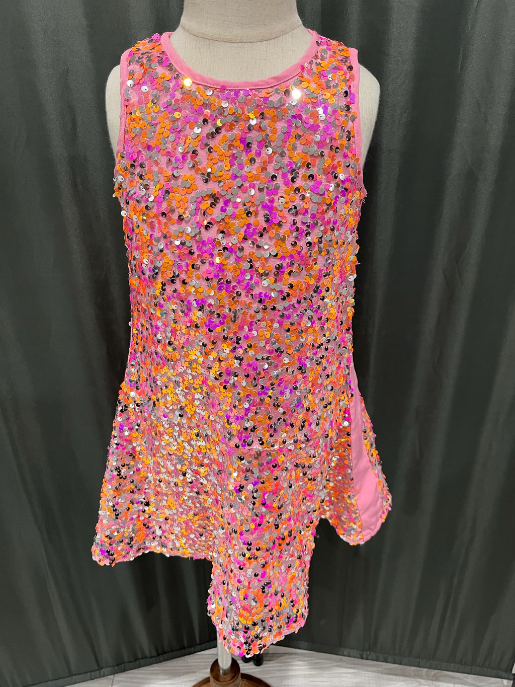 Girls Pink Sequin Dress image 0