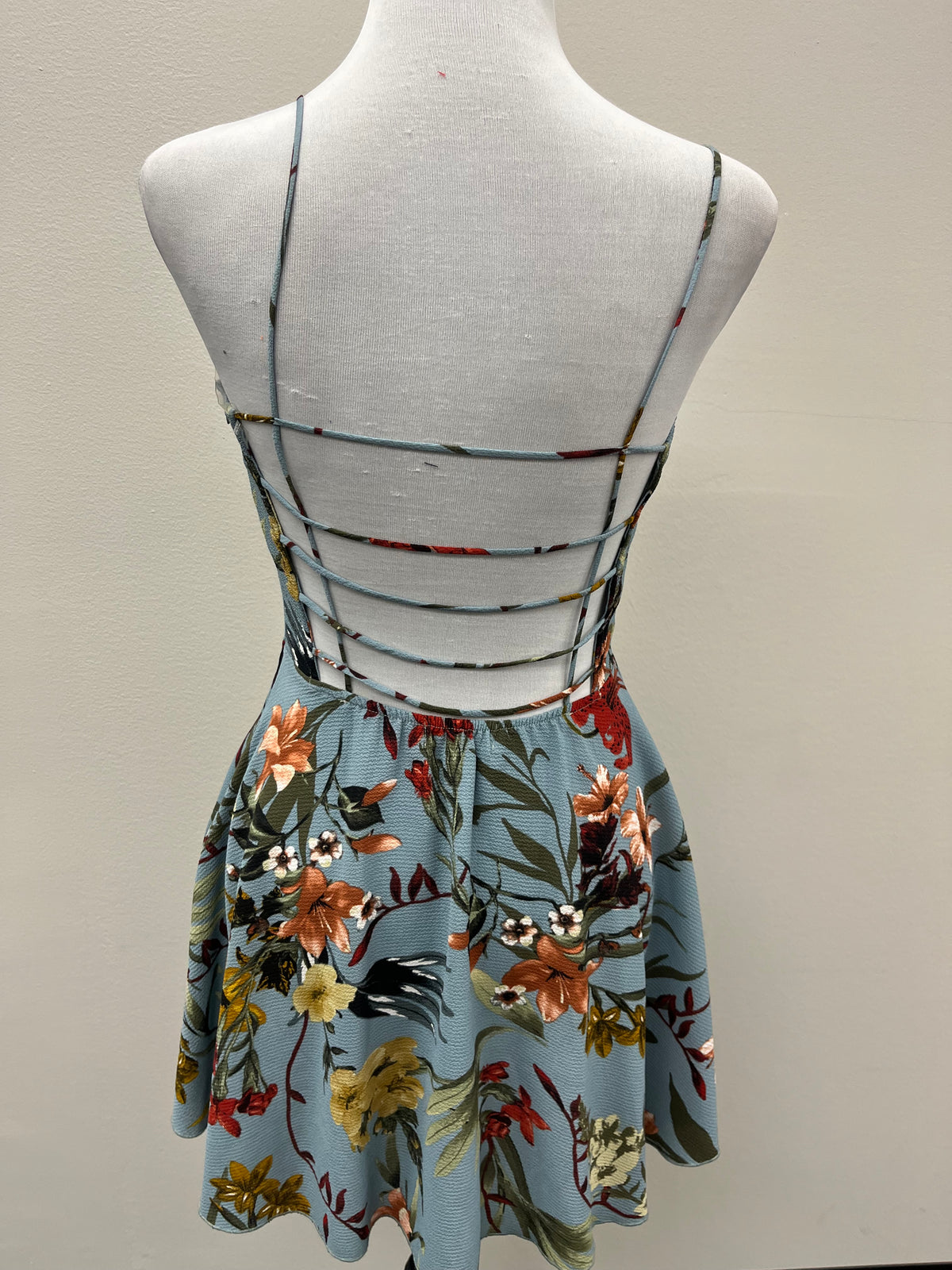 New Women’s Blue Floral Dress
