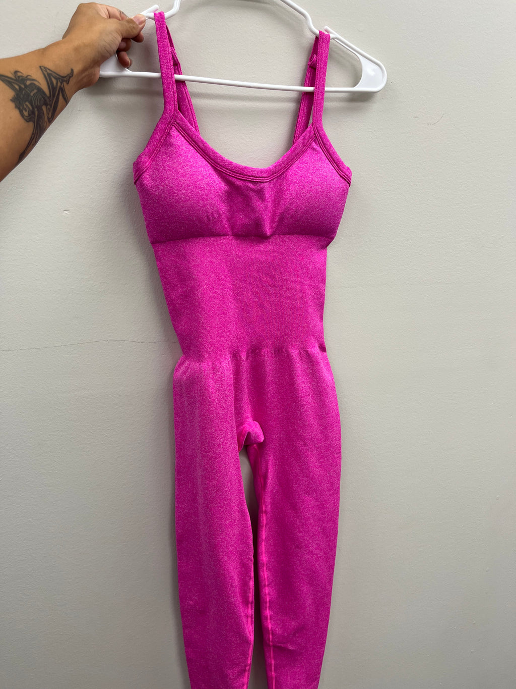 Used Women’s Pink Athletic Bodysuit