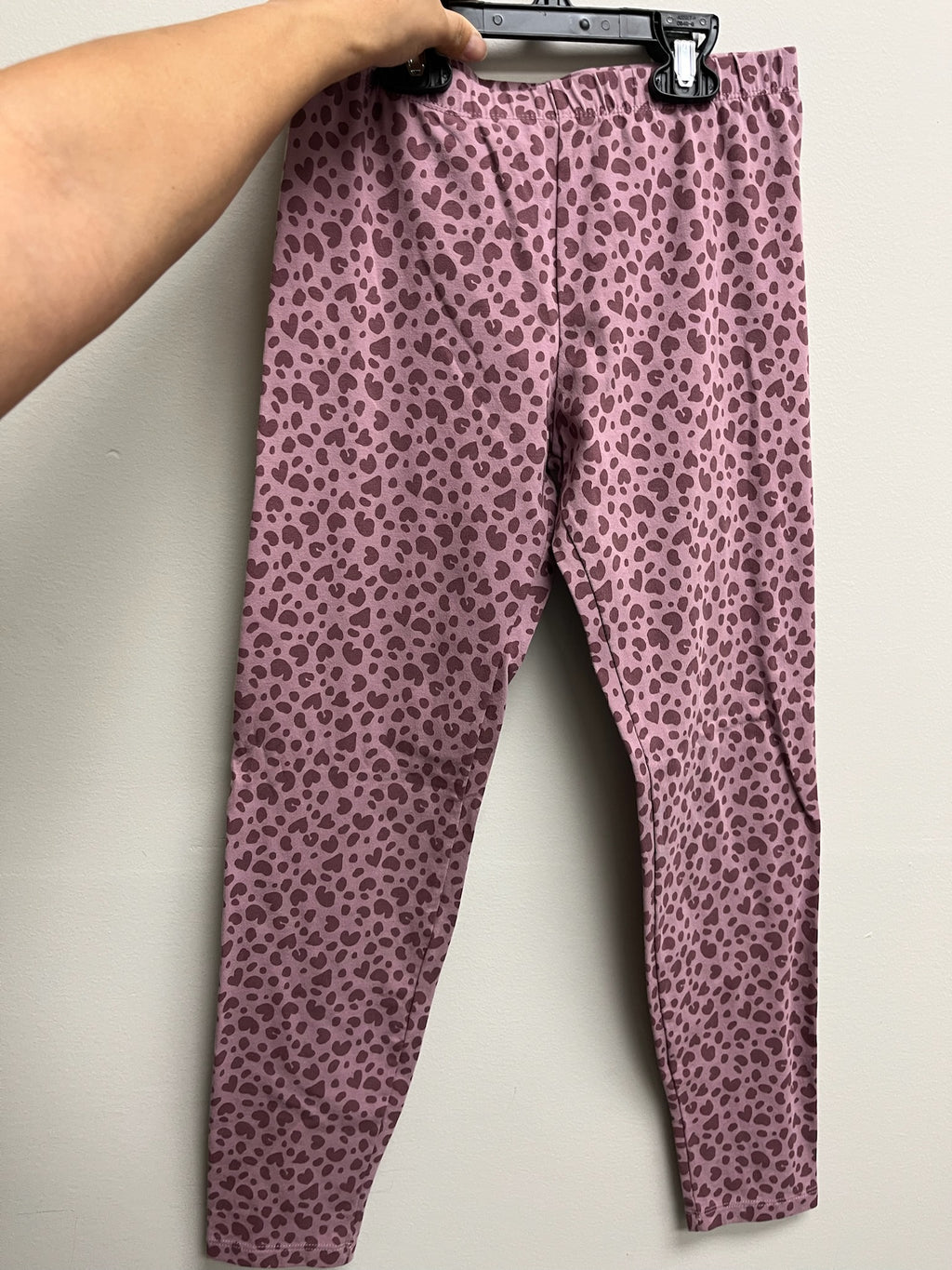 Used Girls Pink Leopard Leggings