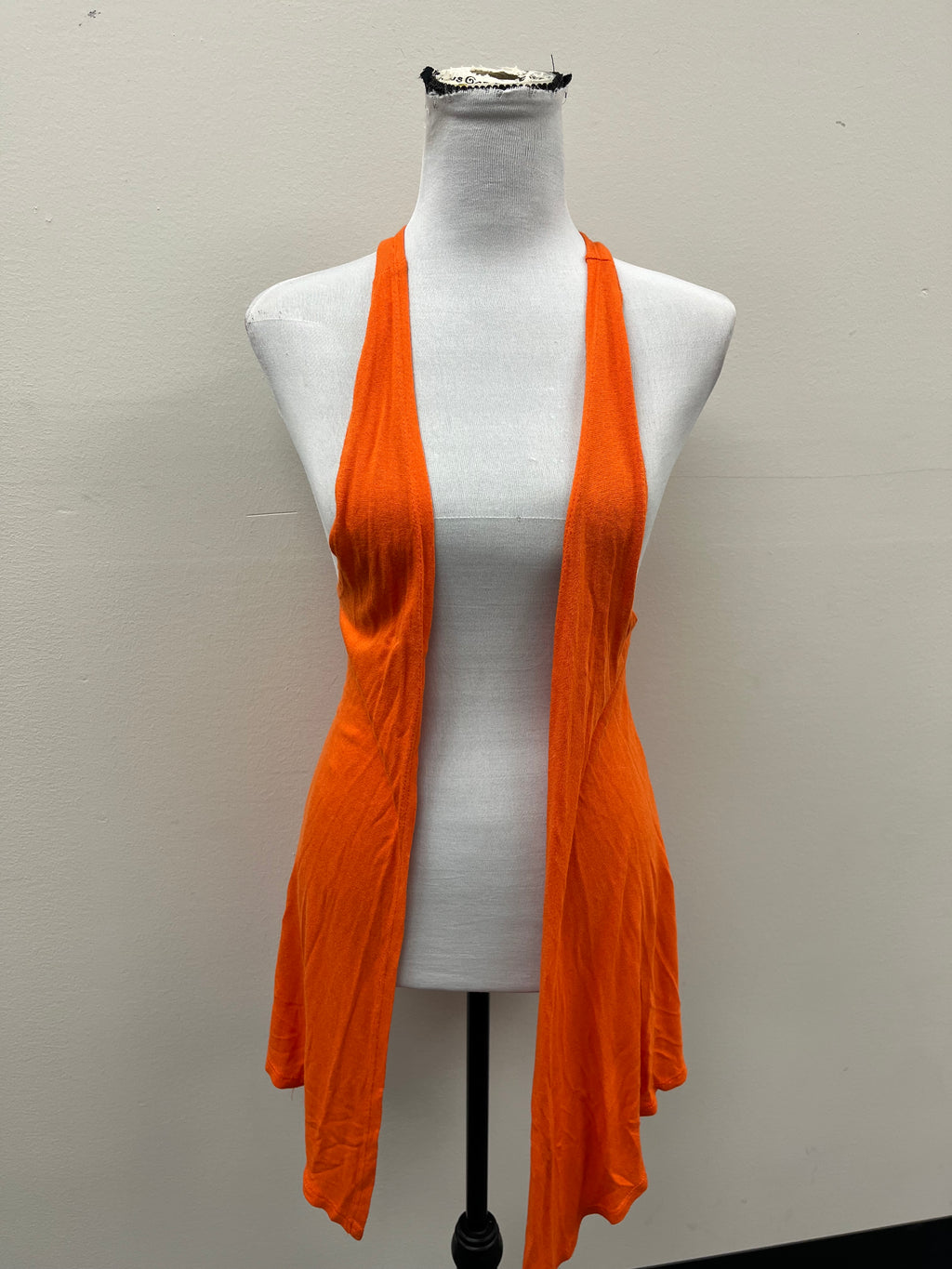Used Women’s Orange Tank Cardigan