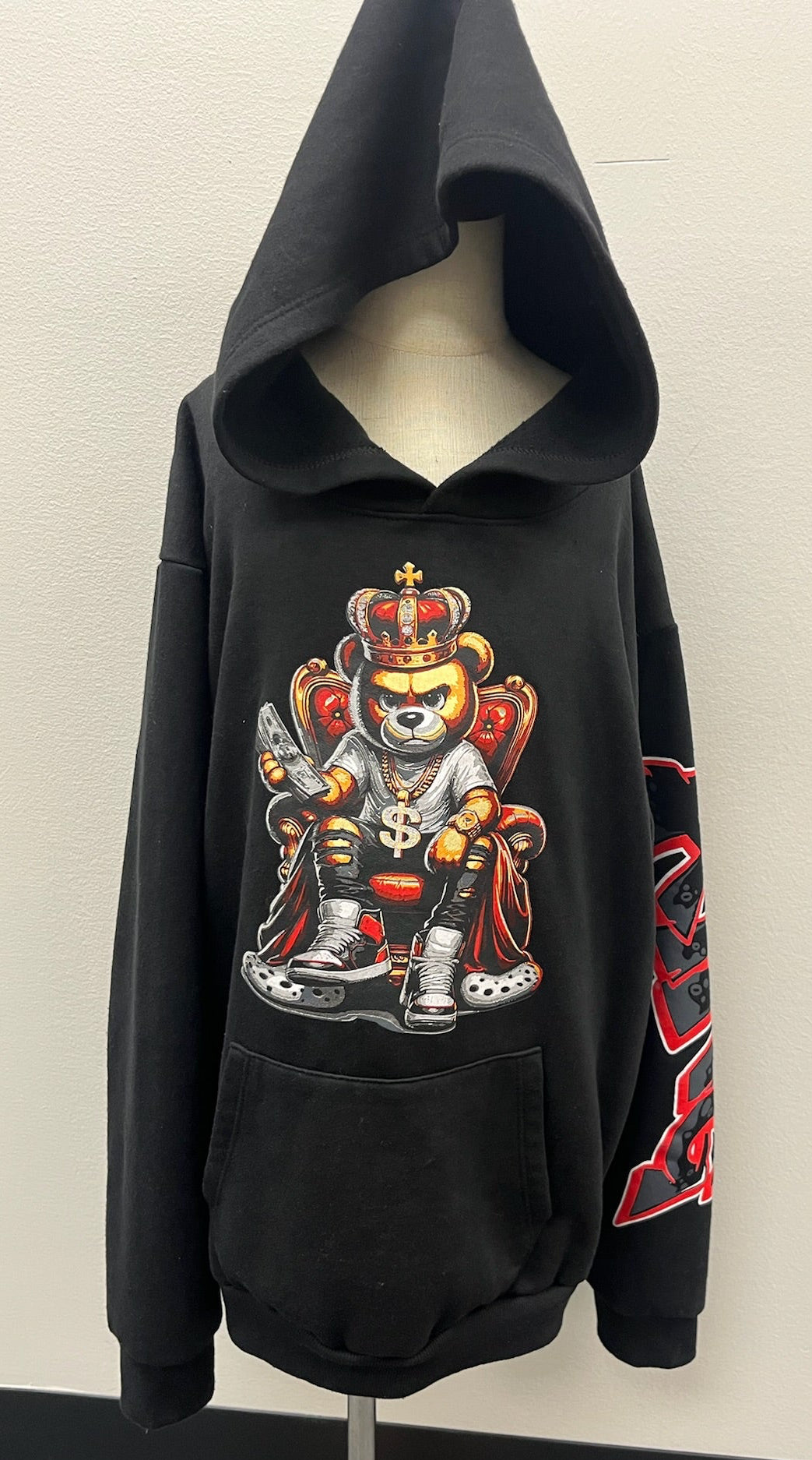 Boys Black Hooded Sweater