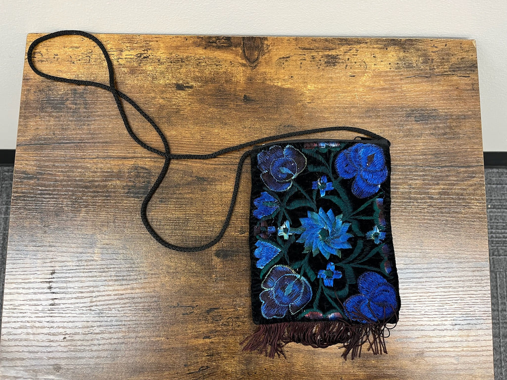 Used Floral Crossbody Bag