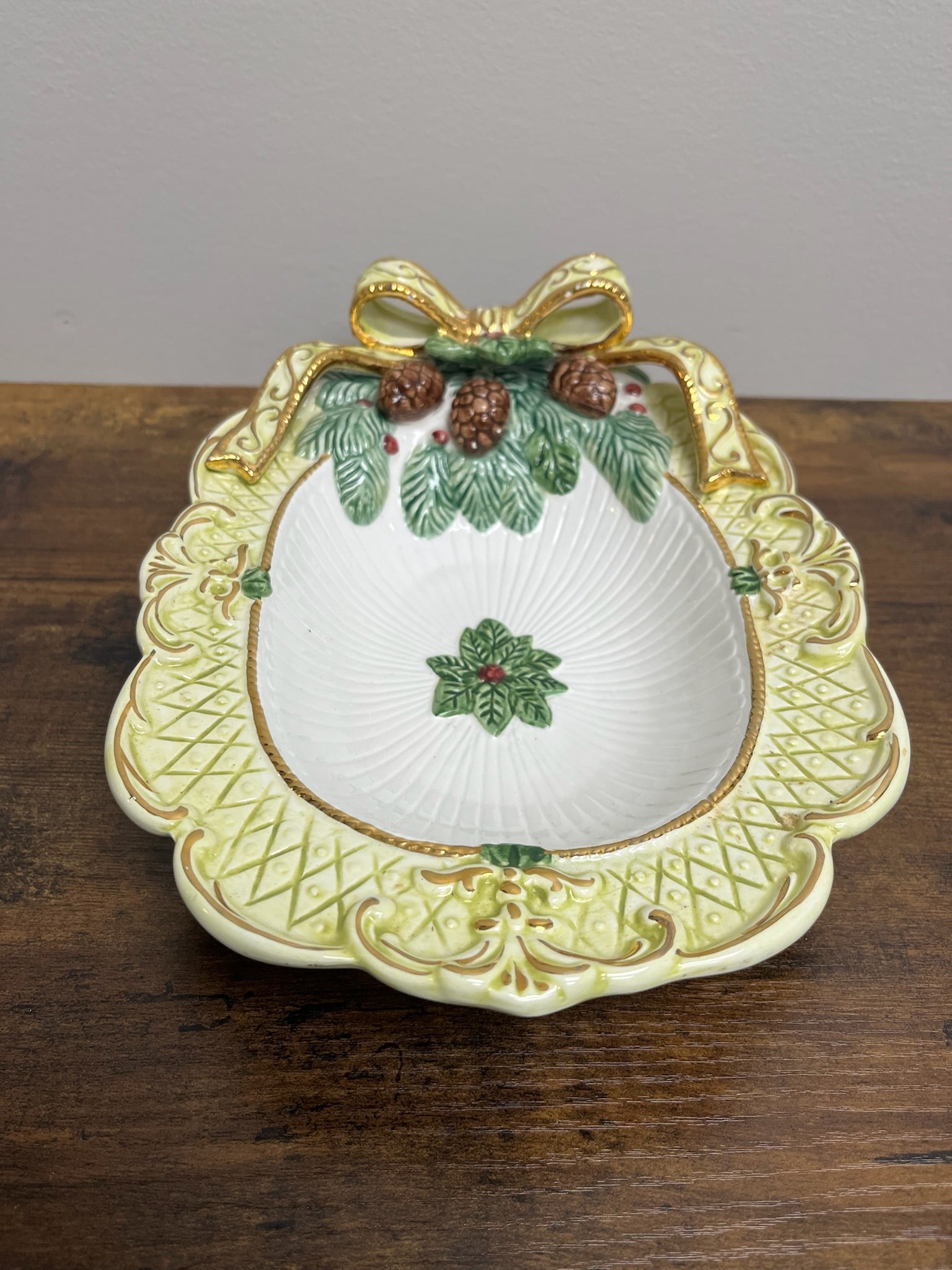 Vintage Christmas Dish