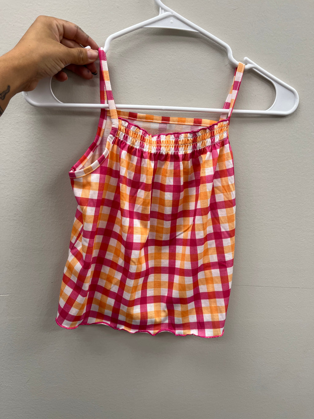 New Girls Two Piece Checkered Set