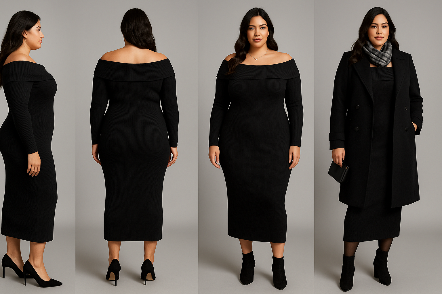 Women’s Black Off The Shoulder Dress