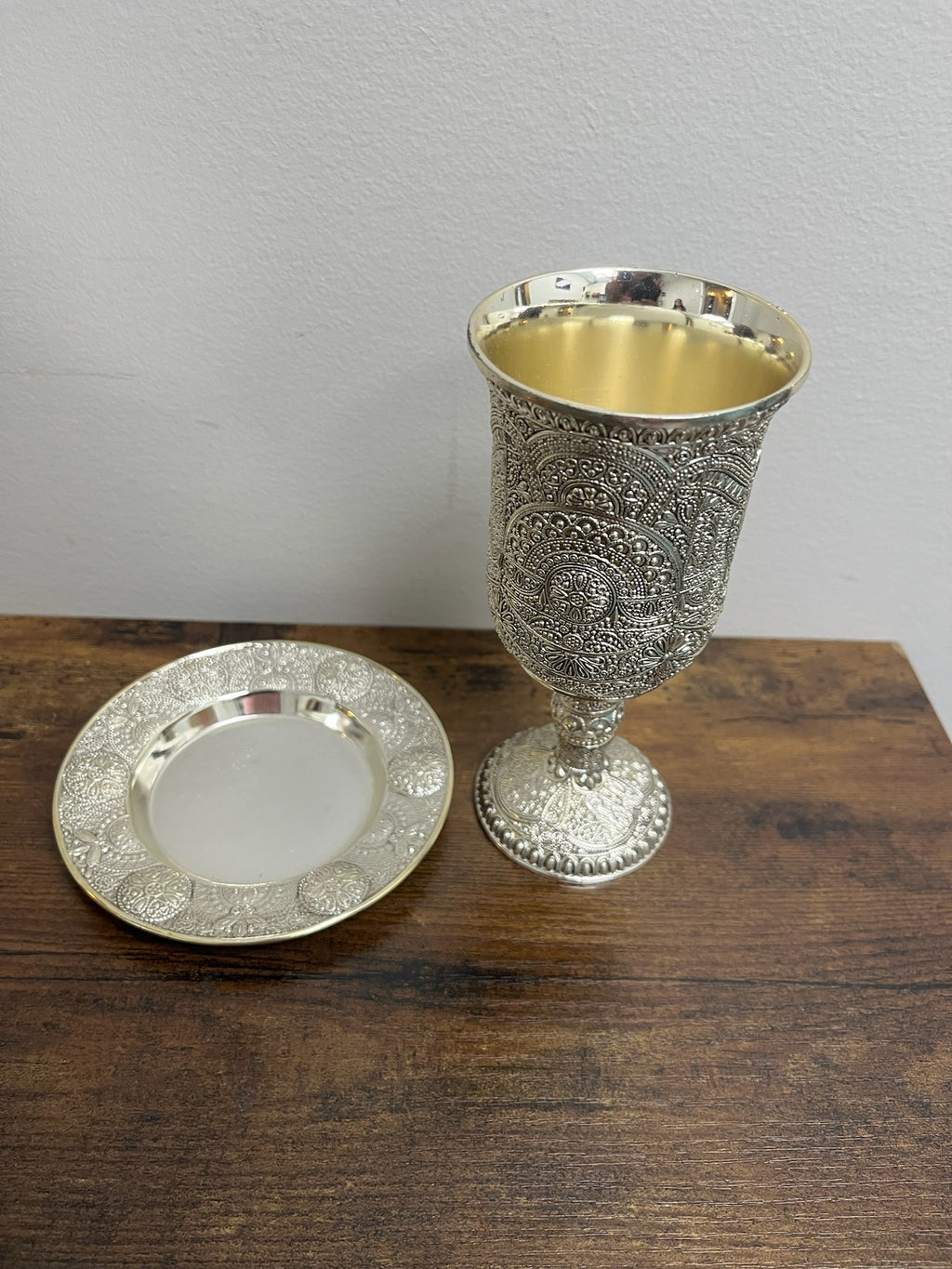 Used Two Piece Kiddish Cup Set