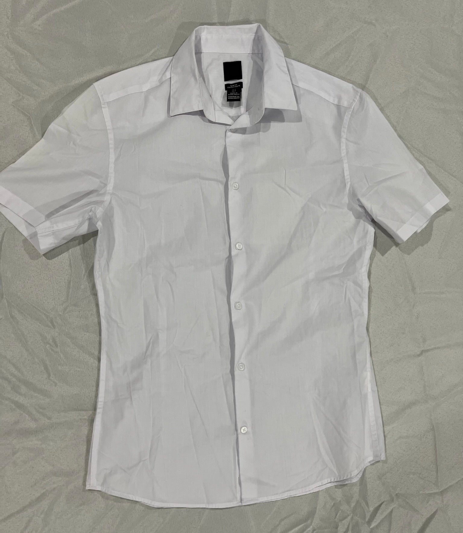 H&M White Button Up Shirt image 0