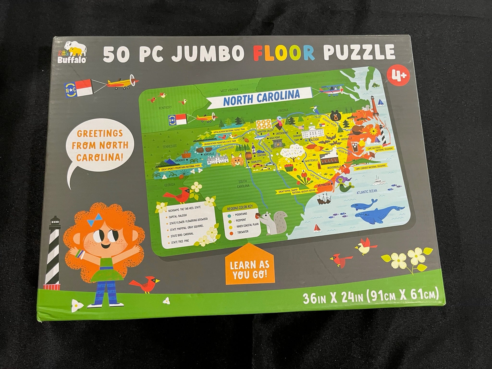 Jumbo North Carolina Floor Puzzle image 0