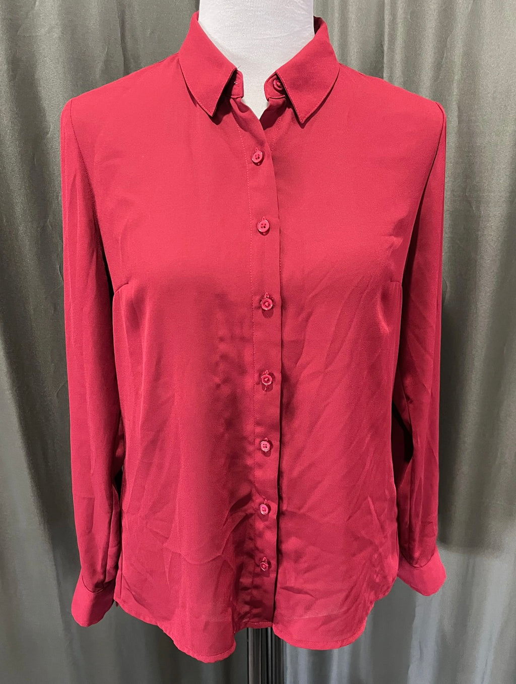 Burgundy Red Button Up Shirt image 0