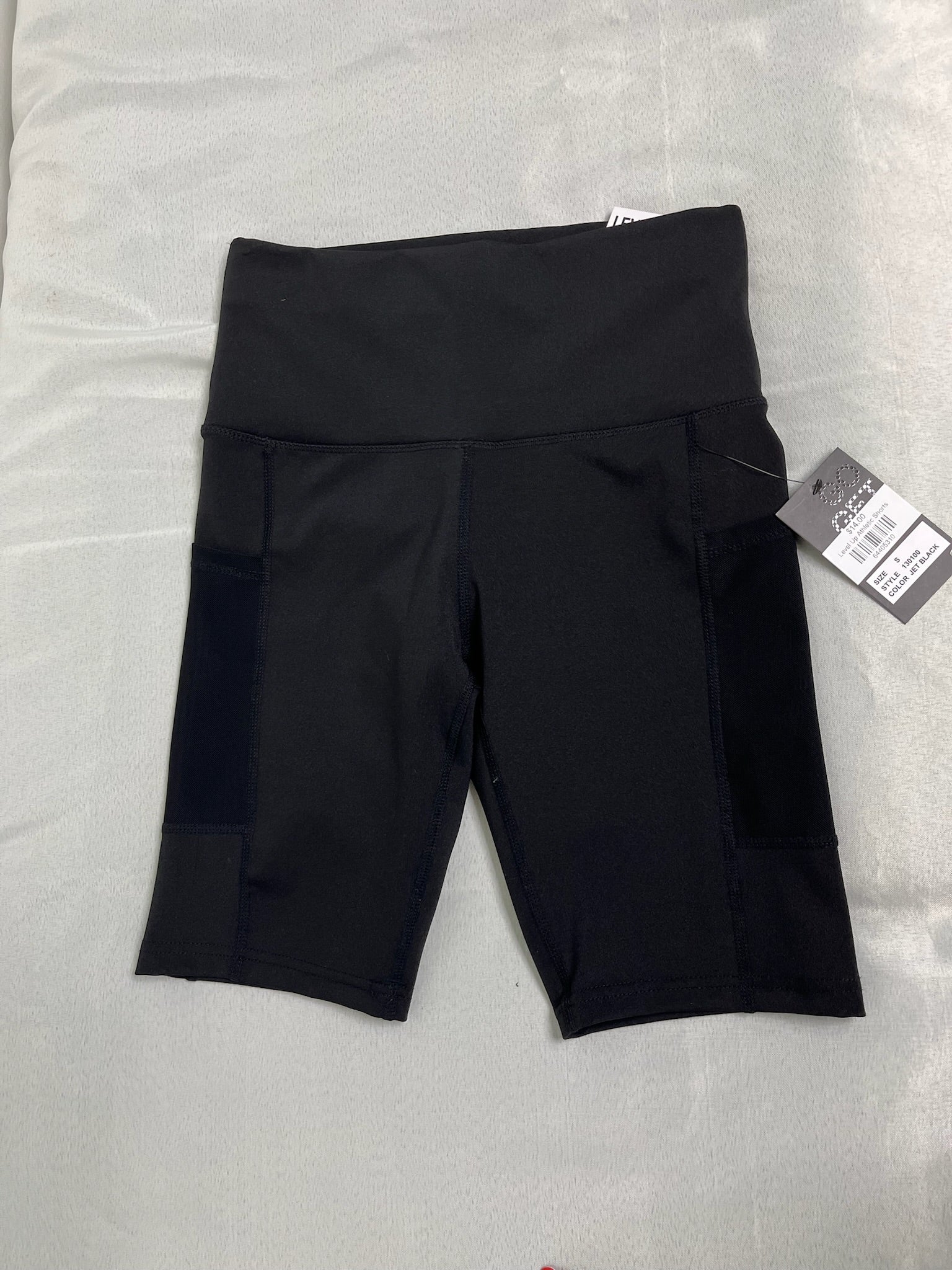 Women’s Black Exercise Shorts image 0