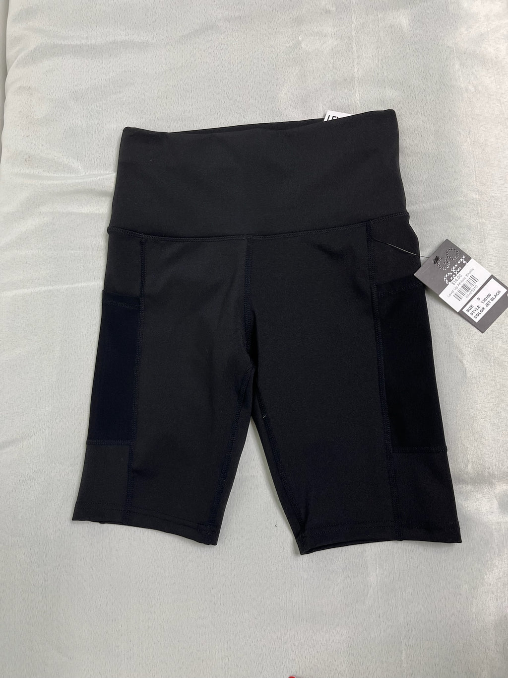 Women’s Black Exercise Shorts image 0