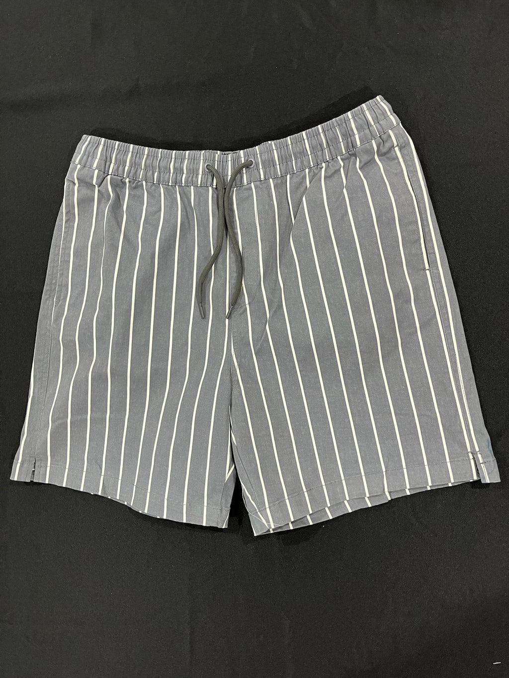 Men’s Grey Striped Shorts image 0