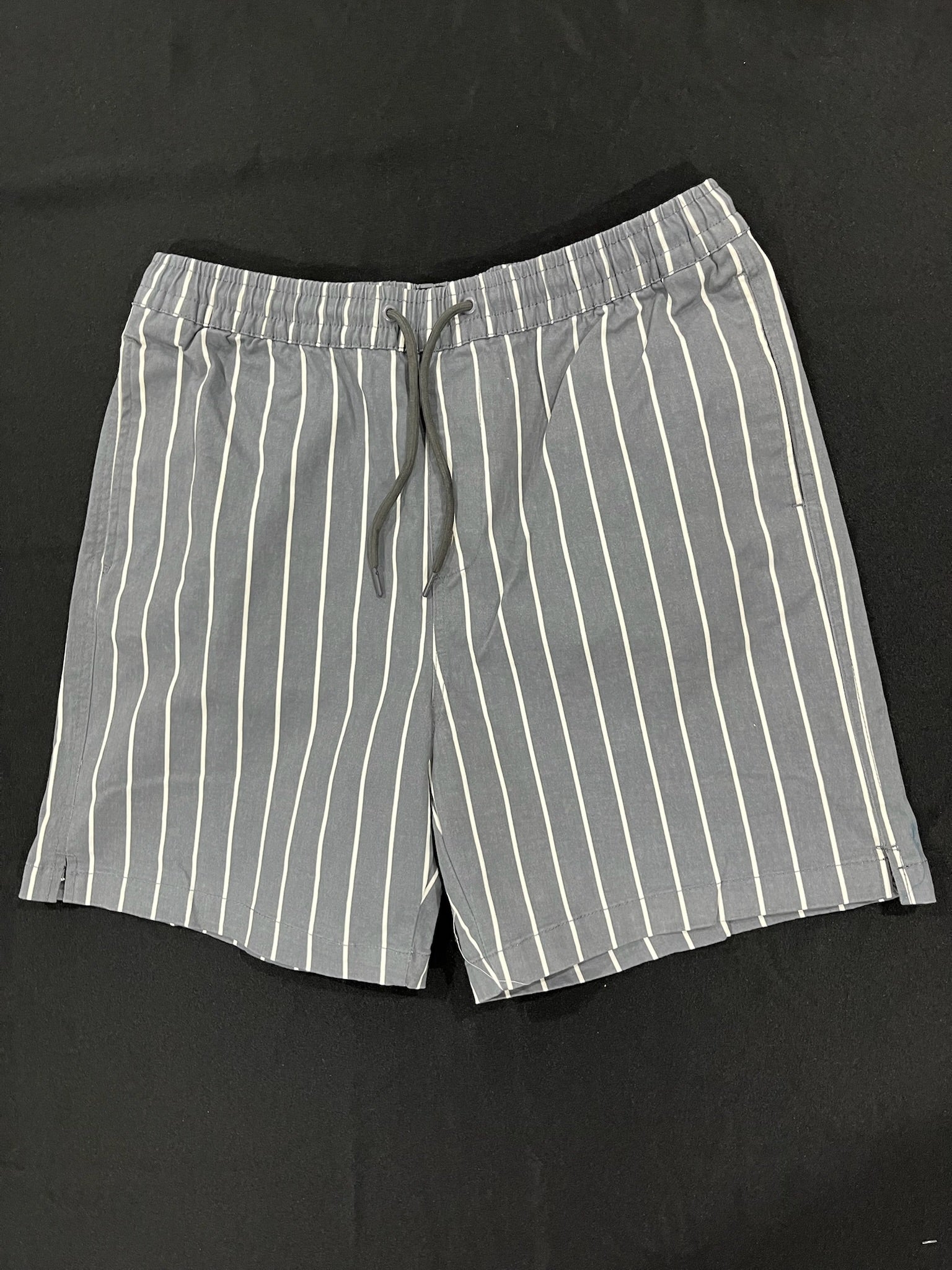 Men’s Grey Striped Shorts image 0
