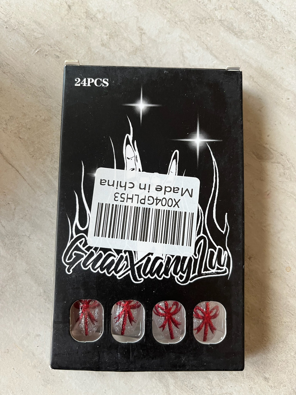 New Sparkly Bow Nail Set