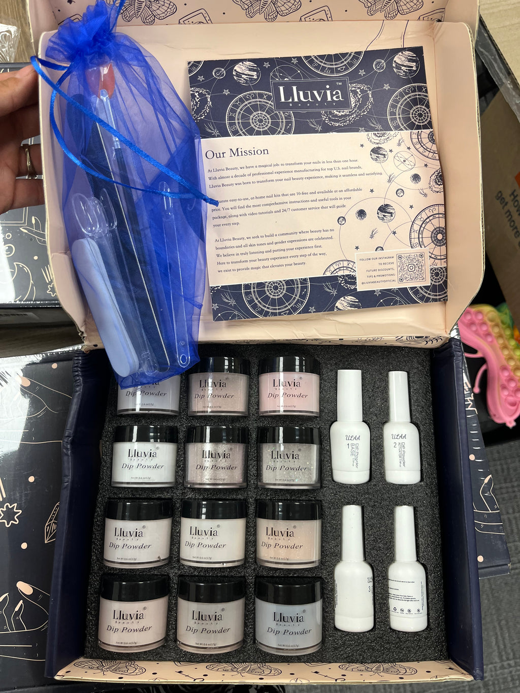 New 12 Dip Colored Powder Gel Nail Sets