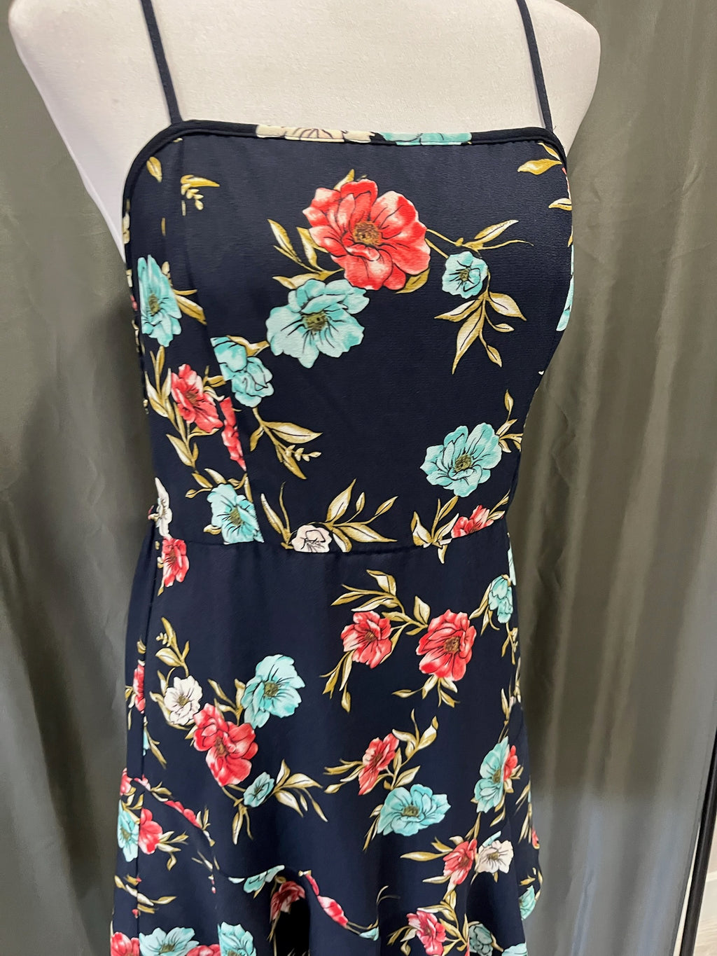 Women’s Blue Floral Dress image 1