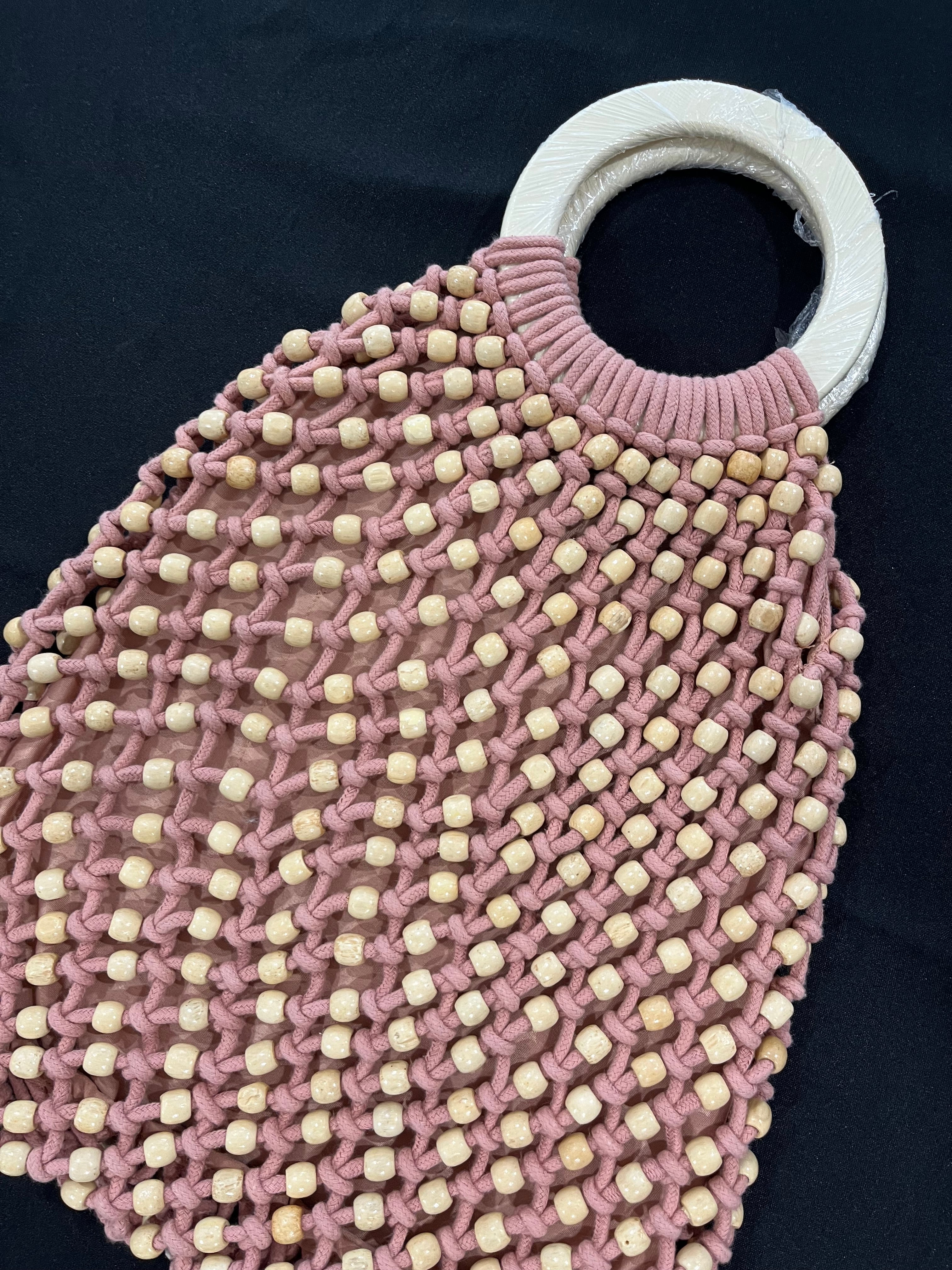 Pink Beaded Purse image 2