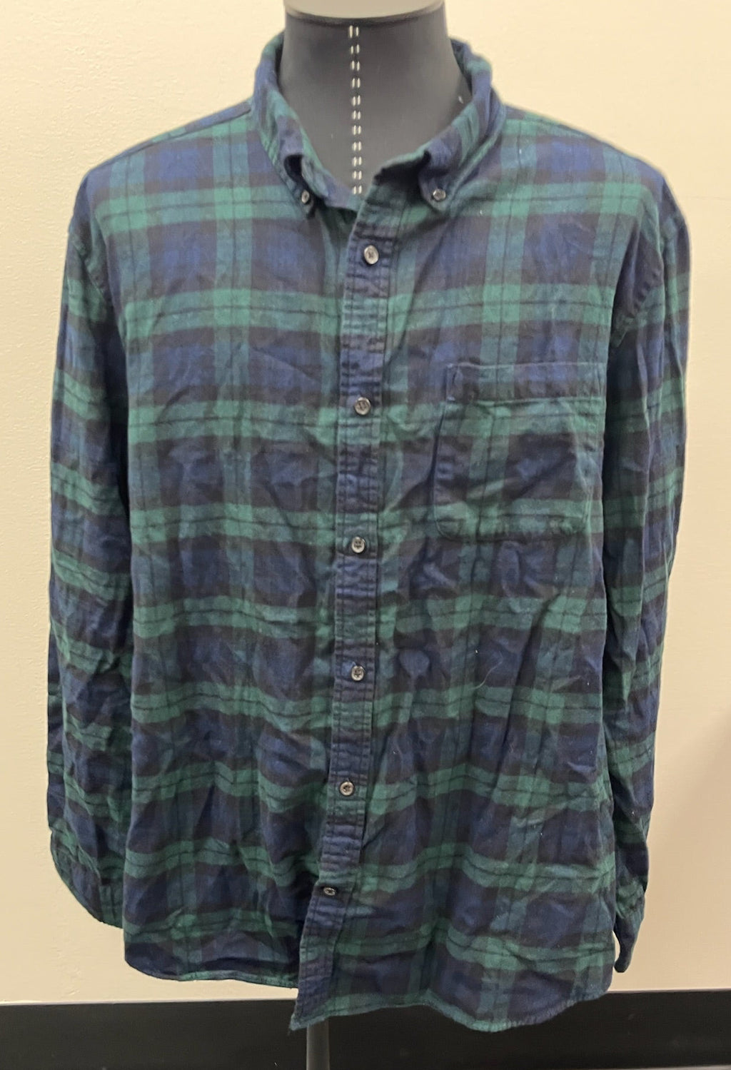 New Men’s Green Flannel Shirt
