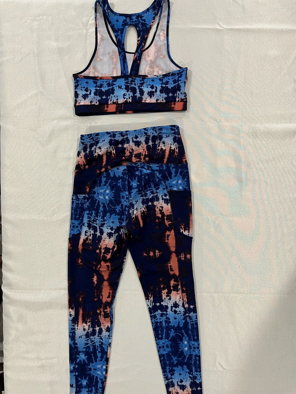 Women’s Blue/Purple Tie Dye Athletic Set image 3
