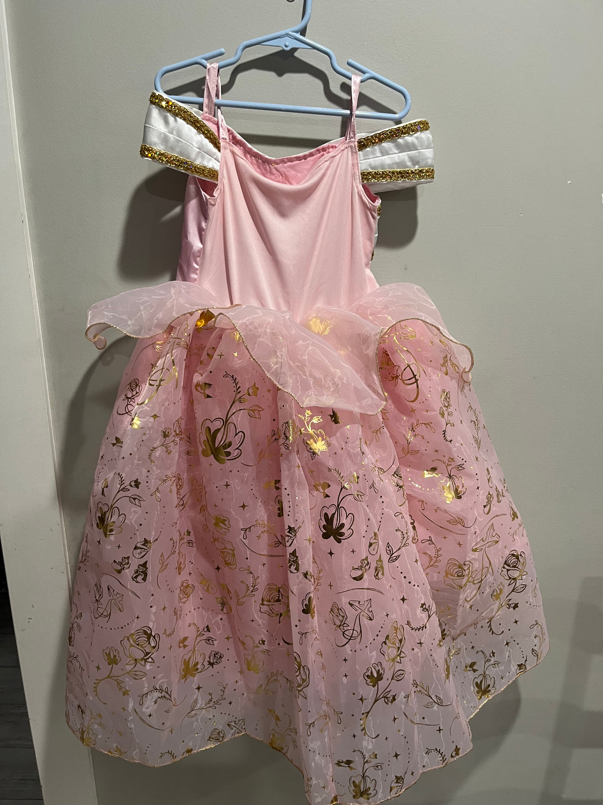 Used Girls Princess Aurora Costume Dress