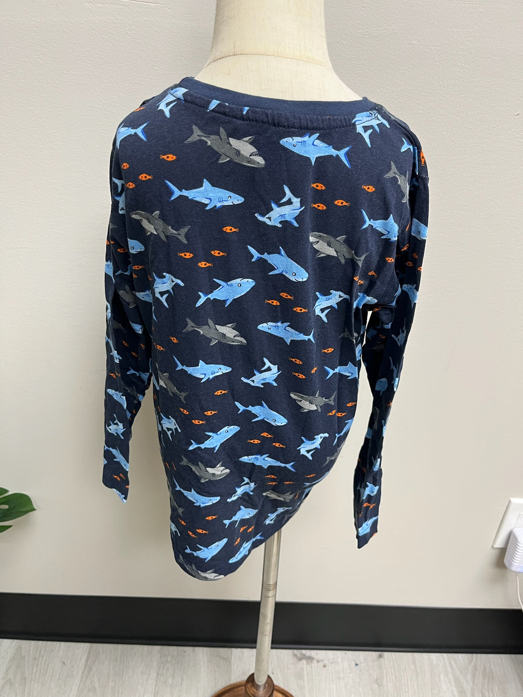 Used Boys Shark Pajama Shirt