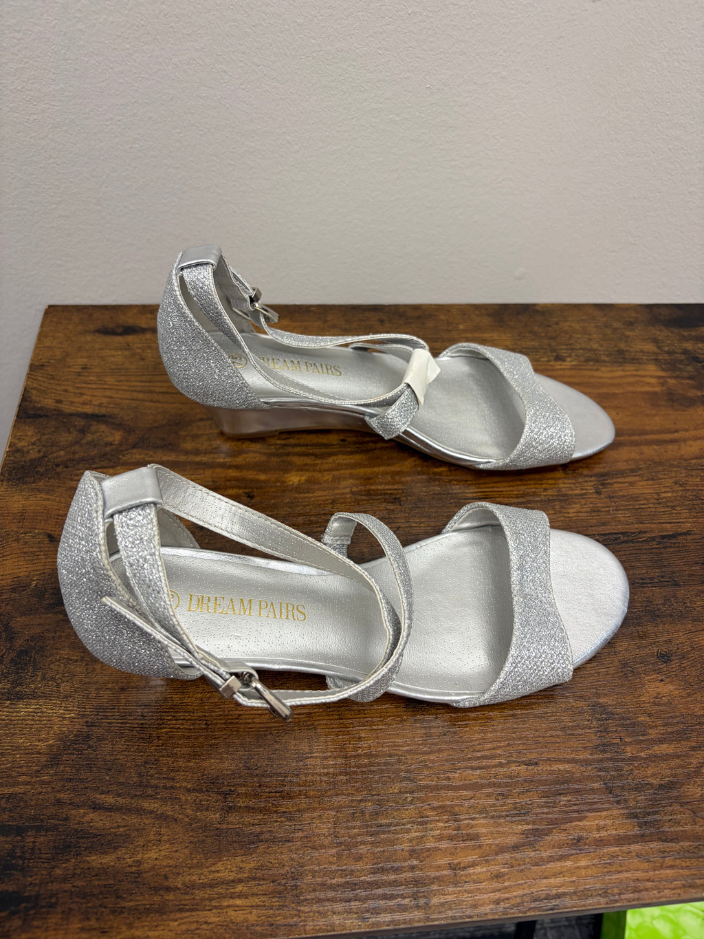 New Women’s Silver Sparkly Heels