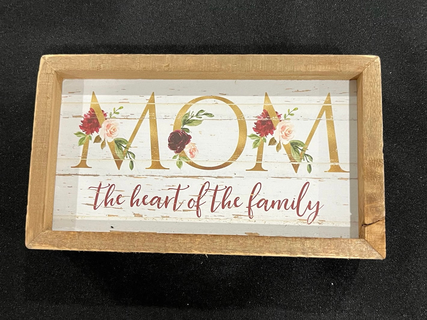 Mom The Heart Of The Family Sign image 0