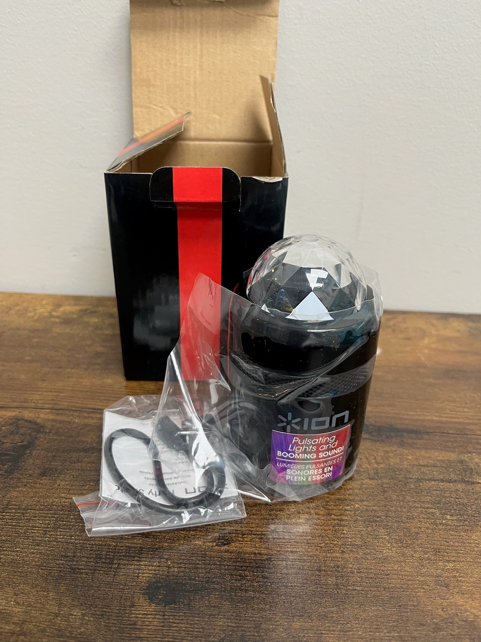 New Ion Party Starter Portable Bluetooth Speaker With Built In Light Show