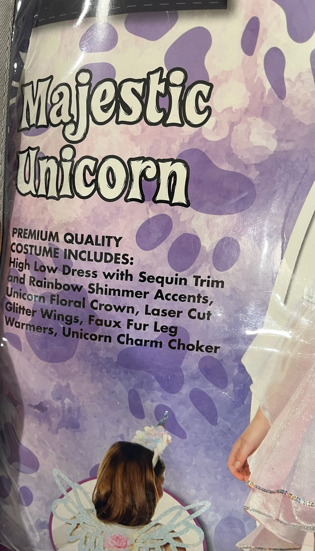 Girls Majestic Unicorn Costume image 2