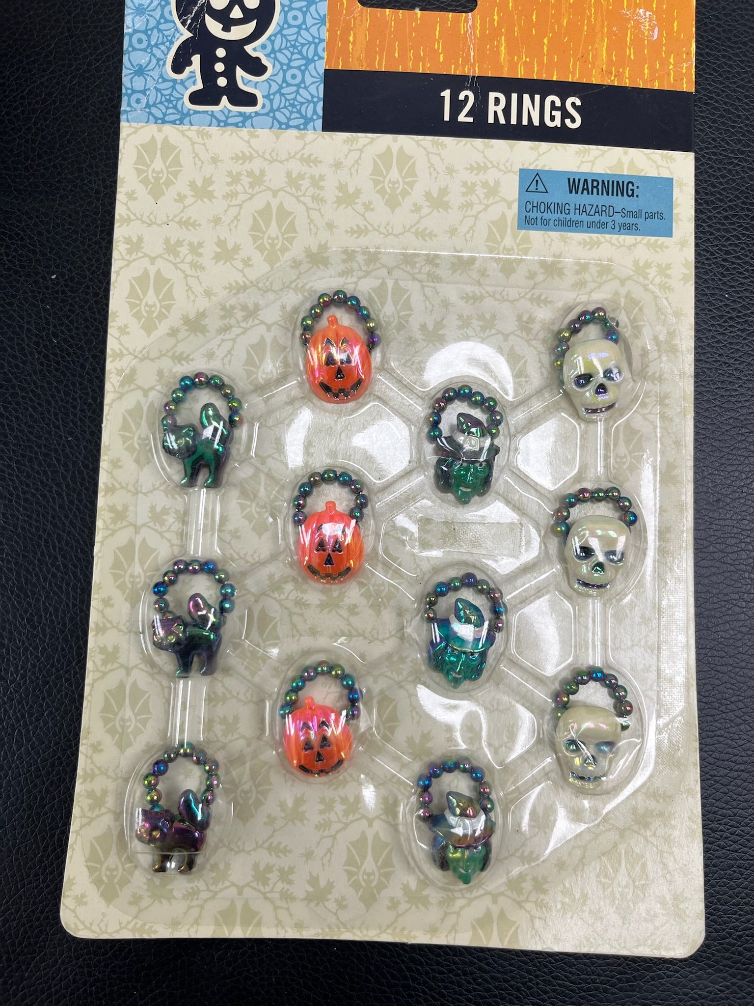 12 Piece Halloween Ring Set