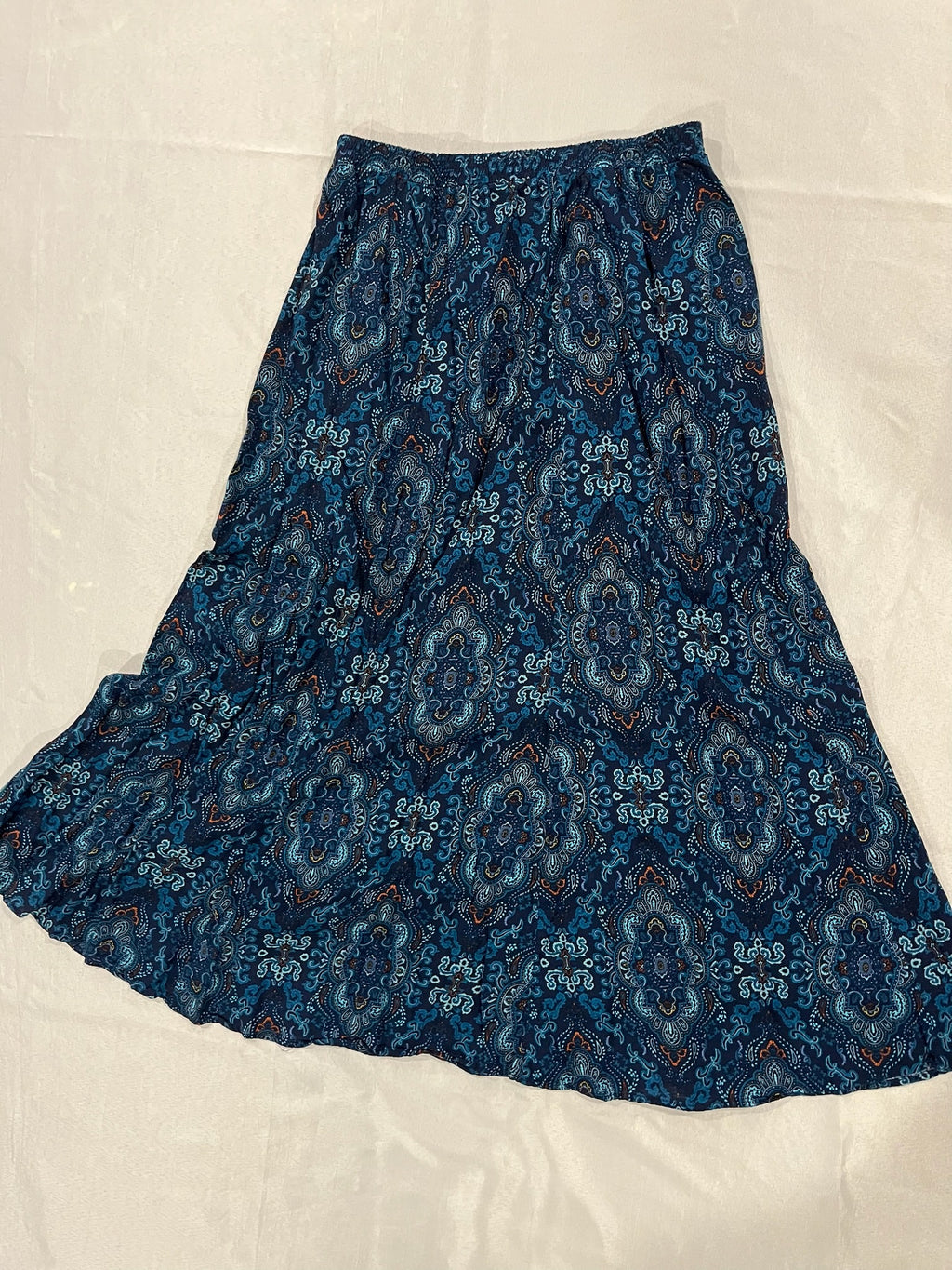 Women’s Blue Floral Skirt image 0