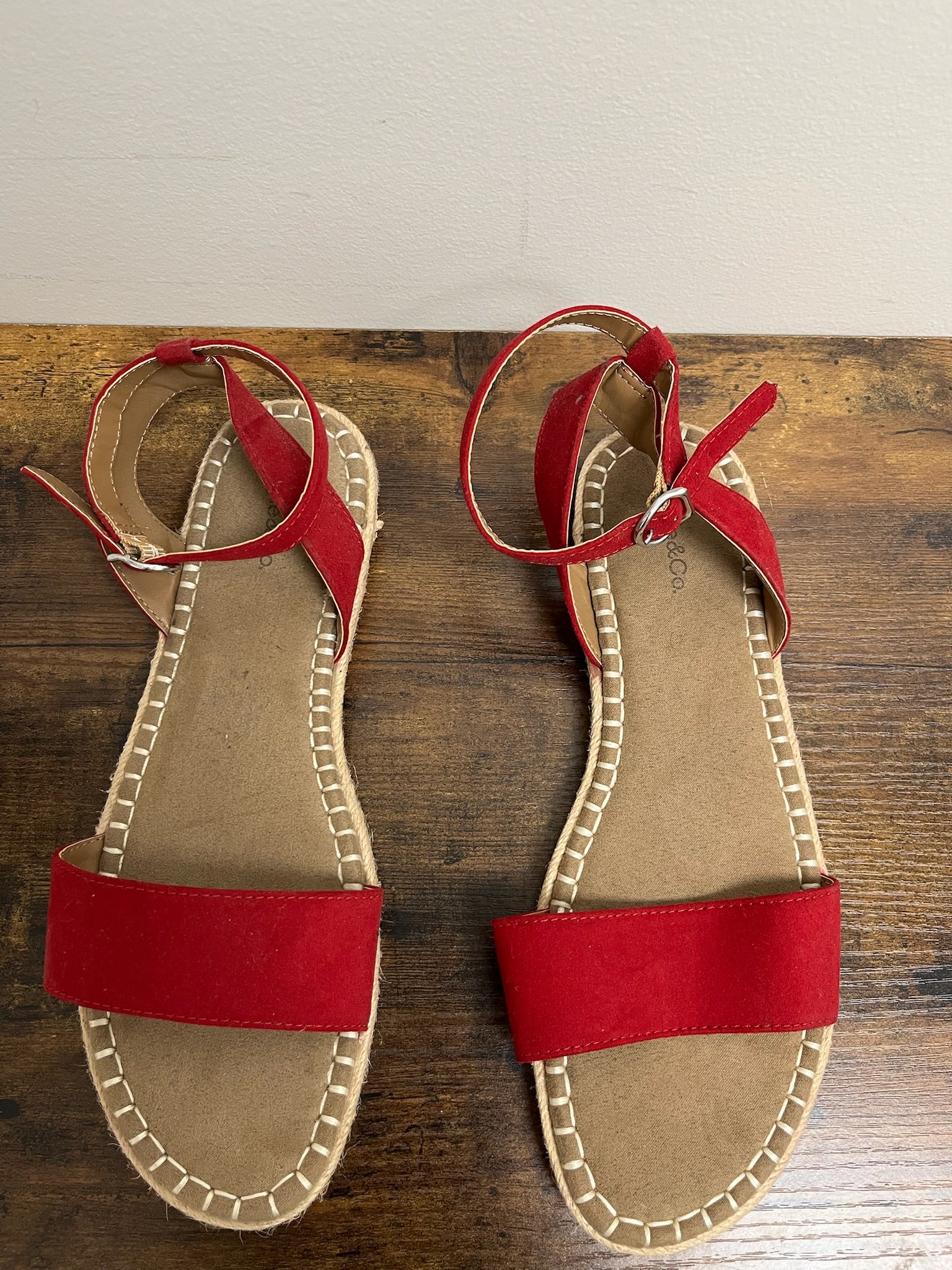 Used Women’s Red Sandals