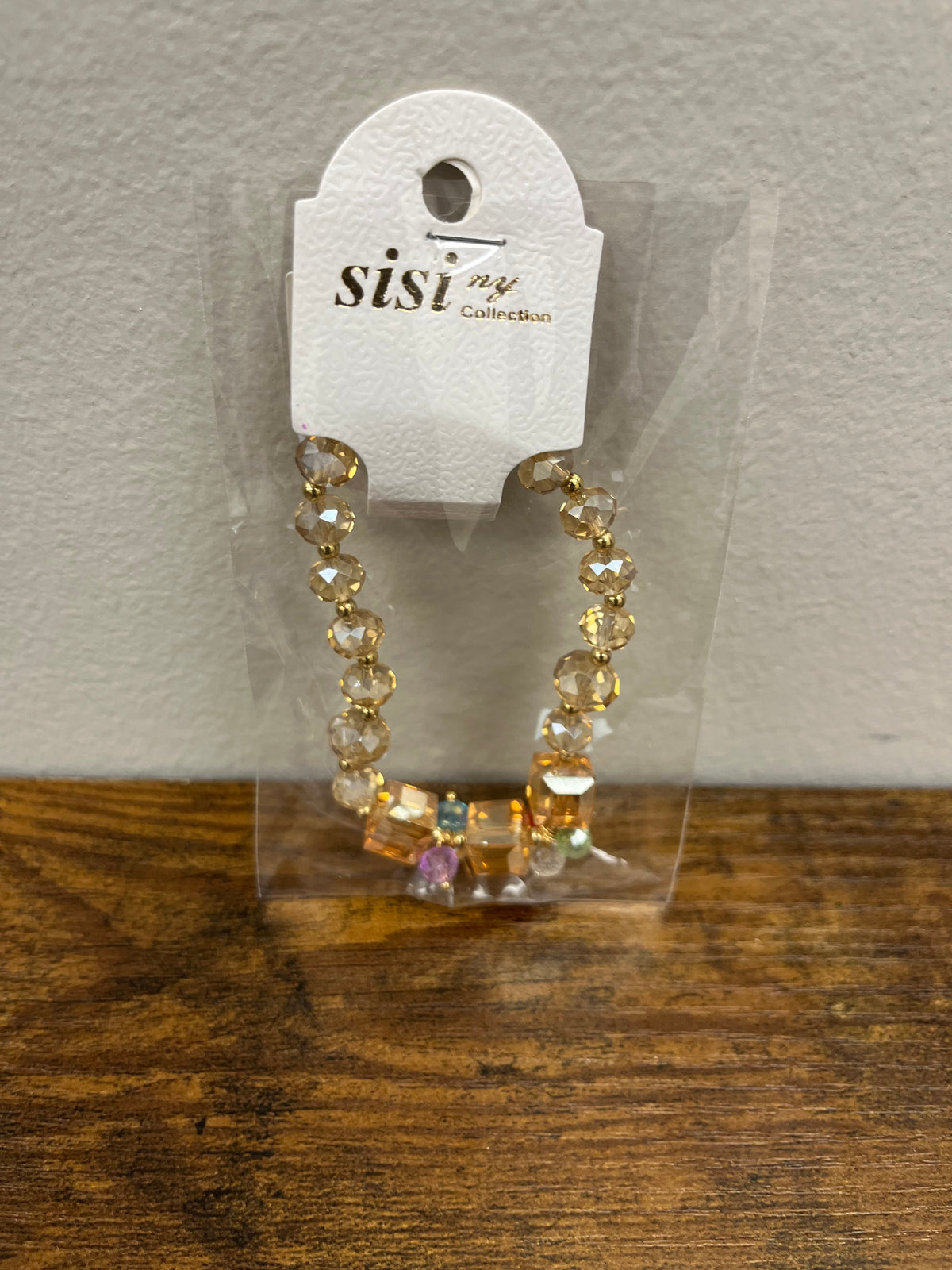 New Gold Colored Beaded Bracelet