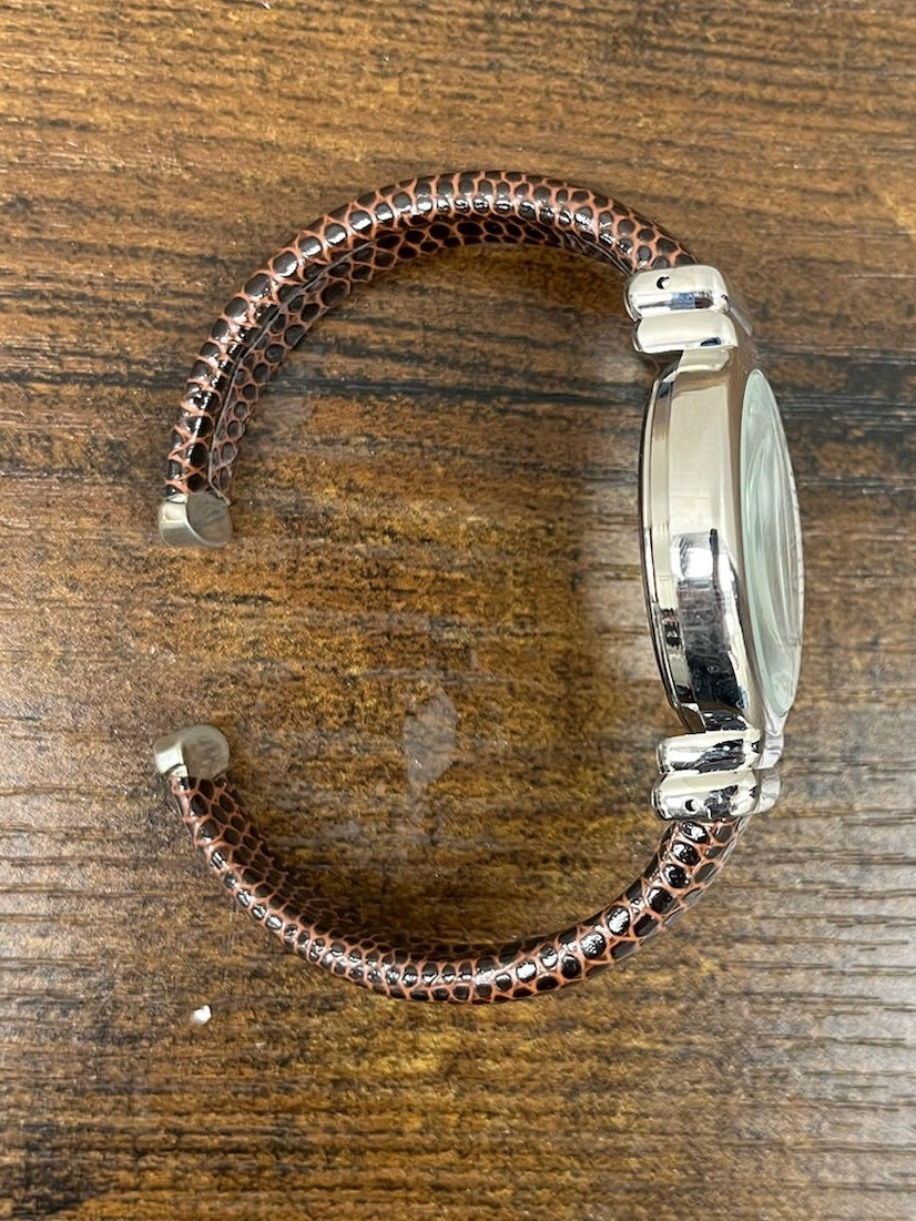 New Brown Bangle Cuff Watch