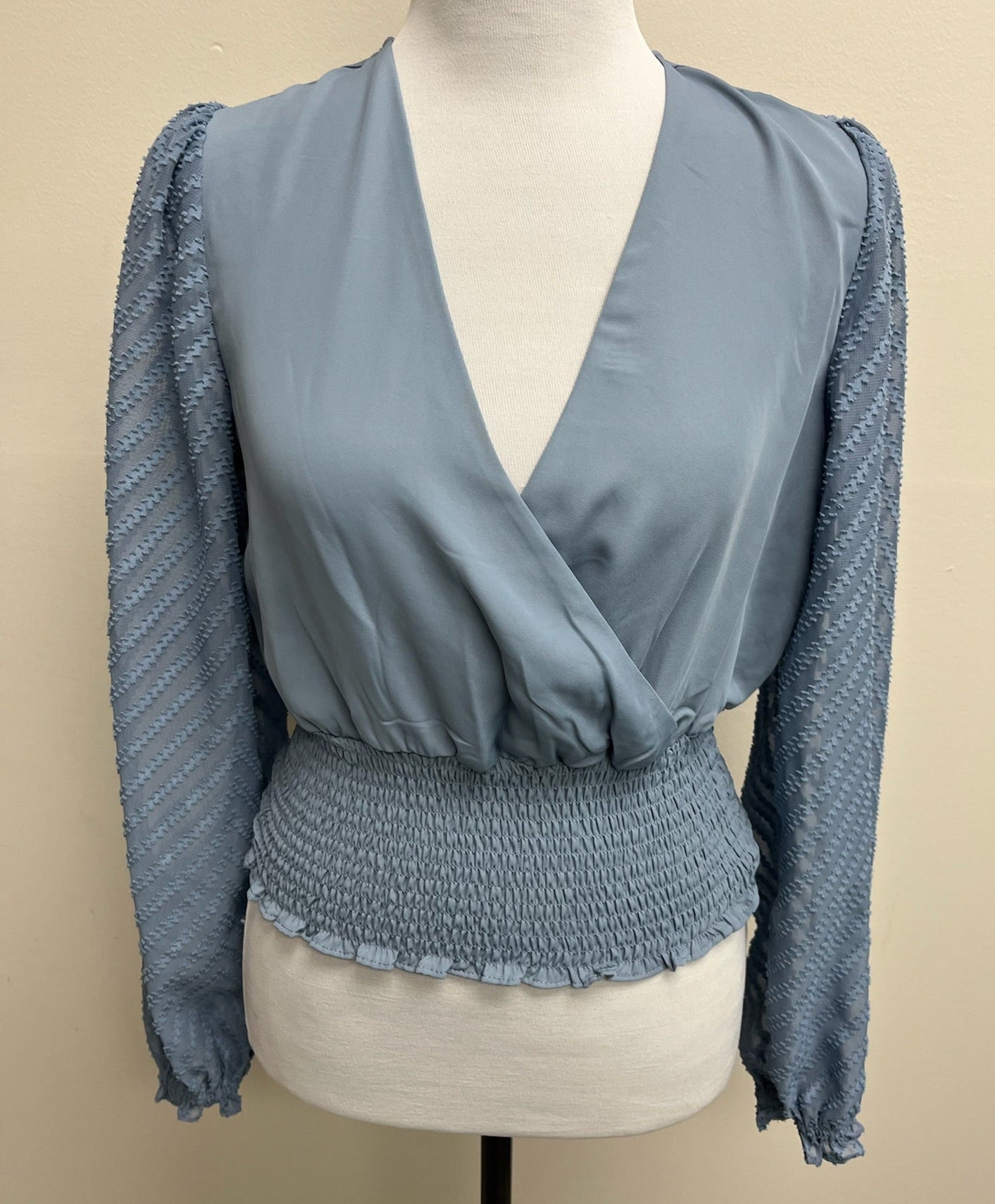 New Women’s Blue Long Sleeve Top