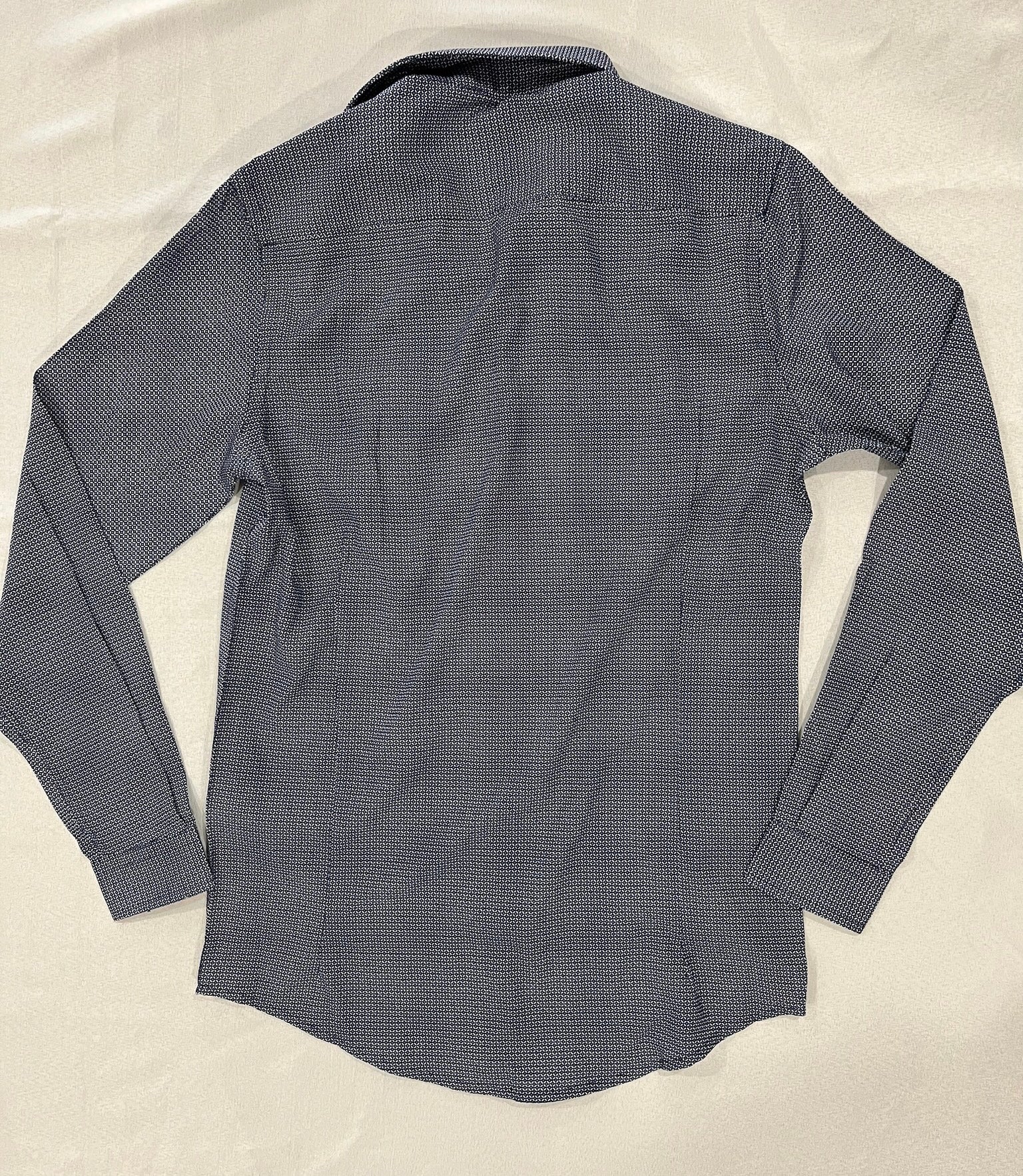 Men’s Blue Button Up Long Sleeve Shirt image 2
