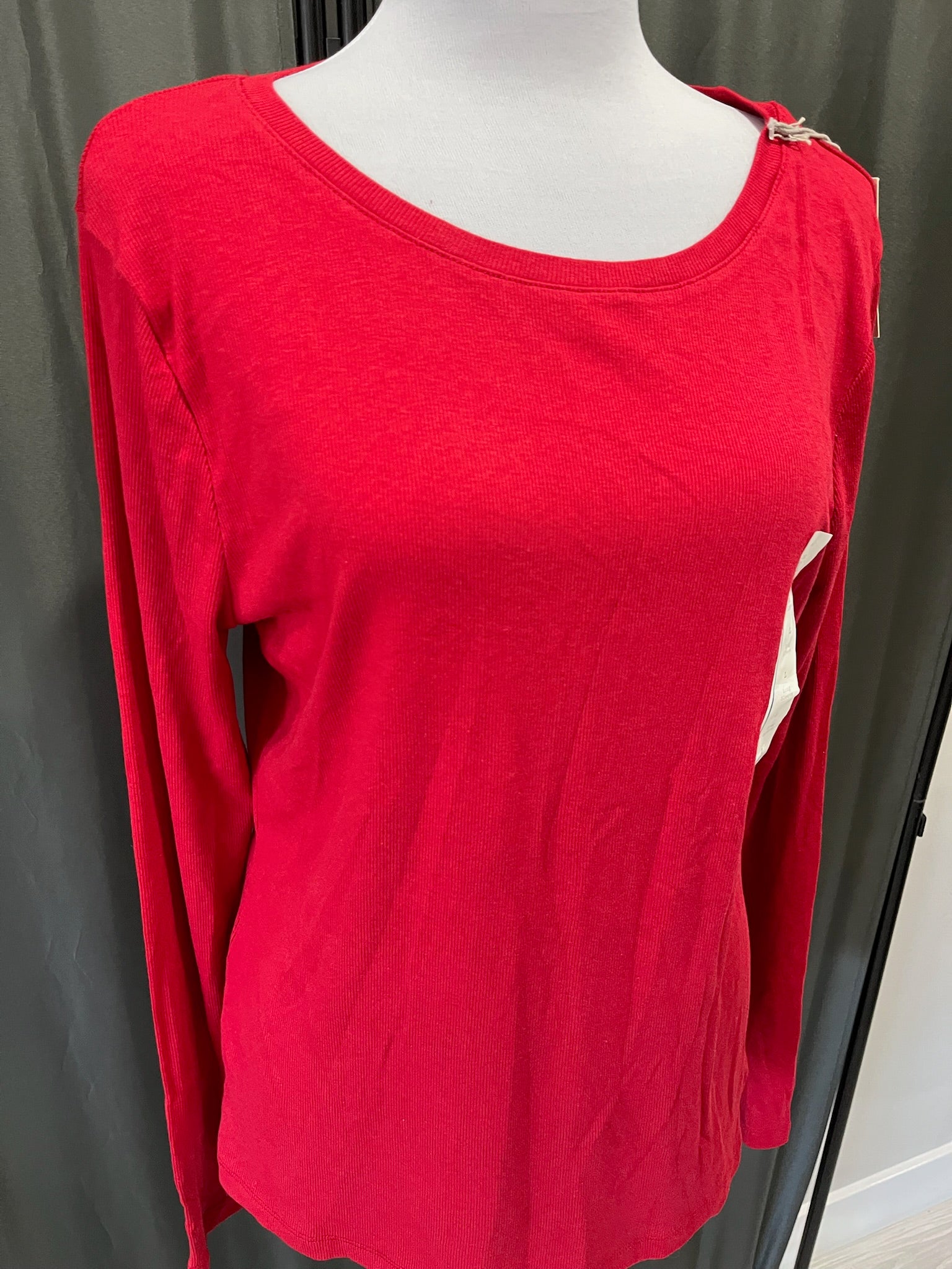Women’s Red Long Sleeve Shirt image 1