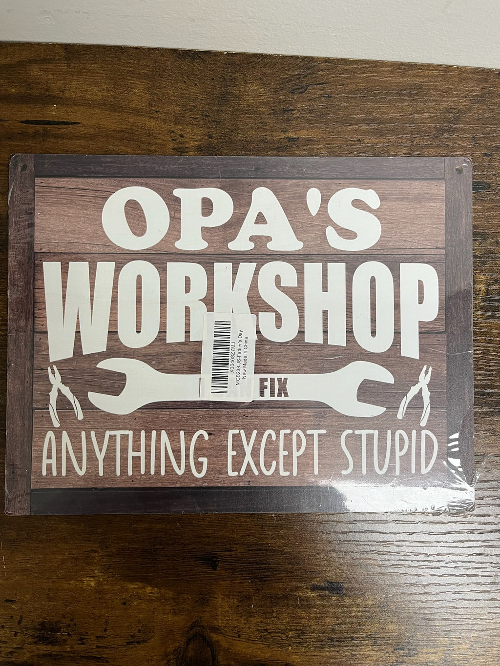 New Wooden Opa’s Workshop Sign